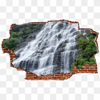 Clipart Transparent Transparent Streaming Water Fall - Waterfall - Png Download