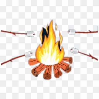 Bonfire Sticker - Campfire Clipart