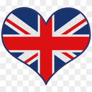 Symbol, Heart, Love, England, Great Britain, London - Uk Country Flag Clipart