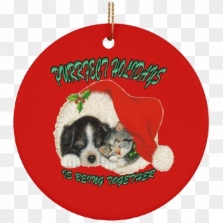 Cat Christmas Ornaments And - Dog And Cat Xmas Clipart