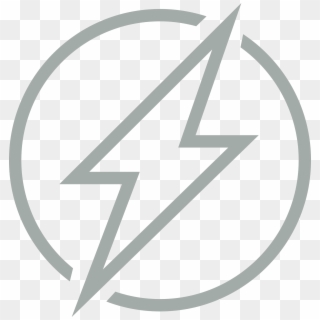 Lightning Bolt Grey - Renewable Energy Clipart
