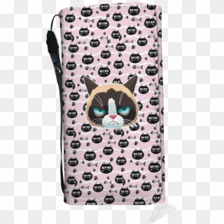 Grumpy Cat Long Wallet - Iphone Clipart