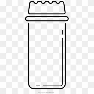 Salt Shaker Coloring Page - Parallel Clipart