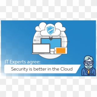 Security Is Better In The Cloud - Cartoon Clipart
