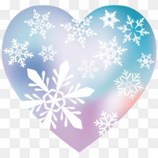 Kisspng Snowflake Crystal Heart Winter Heart Snowflake - 雪 の 結晶 ハート イラスト Clipart