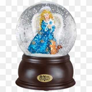 Snowflake Angel Snow Globe - Garden World Christmas Decoration Clipart