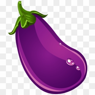 Eggplant Clipart Fruit - Eggplant Vector - Png Download