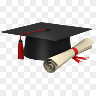 Graduation Cap And Scroll Clip Art To Print Pictures - Degree With Cap Png Transparent Png