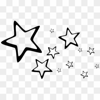 Brush Png Stars By Ipanconleche - Stars In The Sky Clipart Black And White Transparent Png