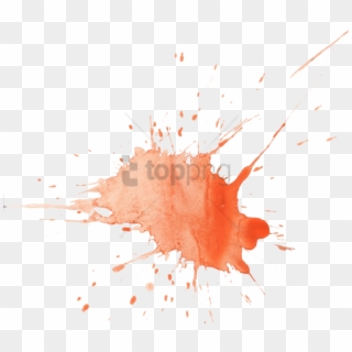 Free Png Watercolor Splashes Png Png Image With Transparent - Splatter Watercolour Orange Clipart