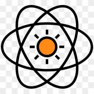 Icon Atomic Atom Science - Science Atom Clipart