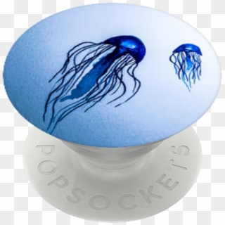 Serene Jellyfish, Popsockets - Jellyfish Clipart