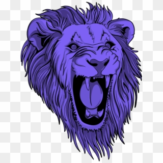 #mq #purple #lion #lions #head #wild - Vector Cara De Leon Clipart
