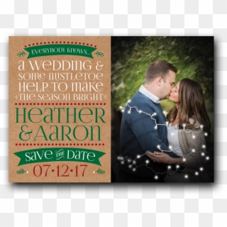 A Wedding And Some Mistletoe Save The Date Clipart