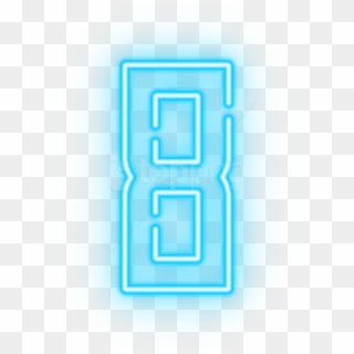 Free Png Neon Number Eight Transparent Png Images Transparent - Neon Png Clipart