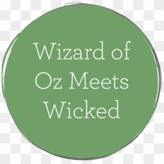 Wizard Of Oz Meets Wicked - Circle Clipart