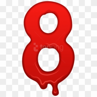 Free Png Download Bloody Number Eight Clipart Png Photo - Eight Png Transparent Png