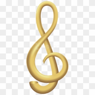 Free Png Download Treble Clef Gold Transparent Png - Gold Treble Clef Png Clipart