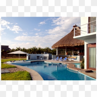 Luxurious Oceanfront House In Puerto Escondido, Me - Seaside Resort Clipart