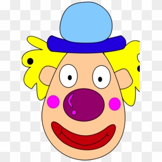 Medium Image - Clown Head Cartoon Png Clipart