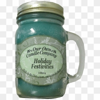 Mason Jar Candle Holiday Festivities - Candle Clipart