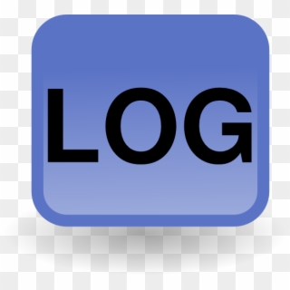 Log Icon Clip Art - Electric Blue - Png Download