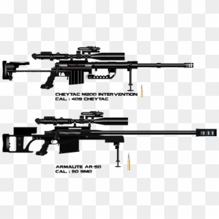 Sniper Clipart Armalite - 50 Cal Cheytac M200 Intervention - Png Download
