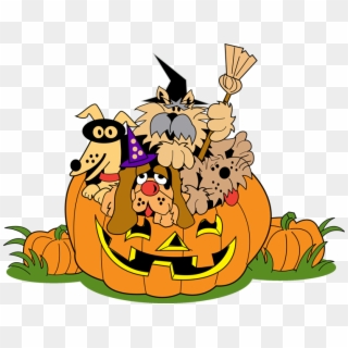 Happy Halloween Clipart For Download Free - Halloween Animals Clip Art - Png Download