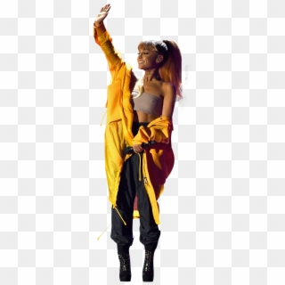 Ariana Grande In Yellow Dress On Stage - Fun Clipart
