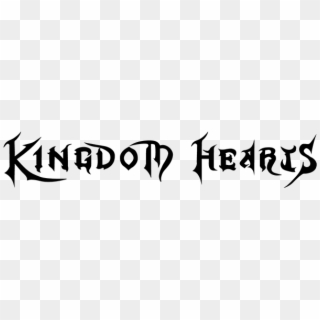 Kingdom Hearts Logo Black And White Clipart