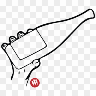 Wine Bottle Black And White Png Clipart