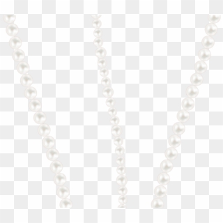 Necklace Clipart Png Format - Collar De Bolas Blanco Transparent Png