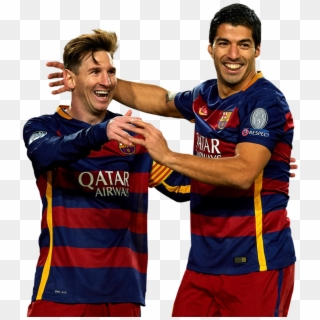 Lionel Messi & Luis Suarez Render Clipart