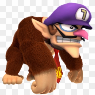 Waluigis Head On Things - Donkey Kong Country Returns Clipart