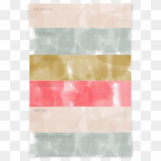Color Block Weekly Notepad - Pattern Clipart