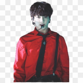 Jungkook Red Bts Btsjungkook Bangtanboys Sticker Edit - Jungkook In Red Shirt Clipart