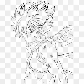 Click The Cool Natsu - Draw Anime Fairy Tail Clipart