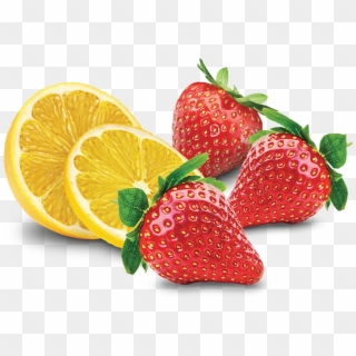 Strawberry Lemonade Sorbet - Strawberry And Lemon Png Clipart