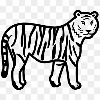 Graphic Free Stock Free Images Photos See Here Black - Clipart Black And White Tiger - Png Download