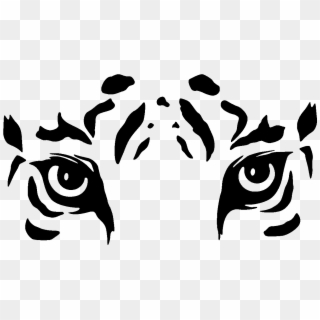 1200 X 1200 5 - Tiger Eyes Black And White Clipart