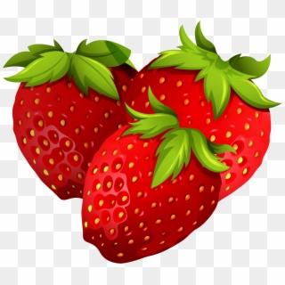 Strawberry Detailed Draw Png - Fresas Vector Clipart