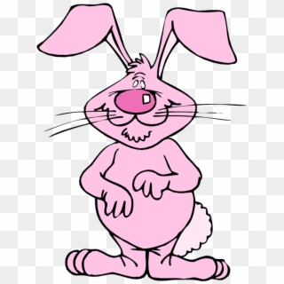 Cartoon Bunny Ears - Pink Rabbit Clip Art - Png Download