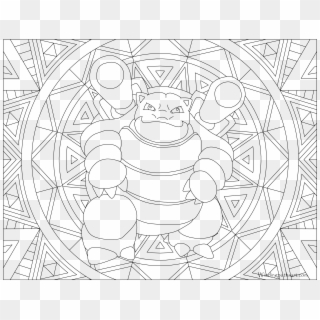 Blastoise - Pikachu Coloring Pages Adult Clipart