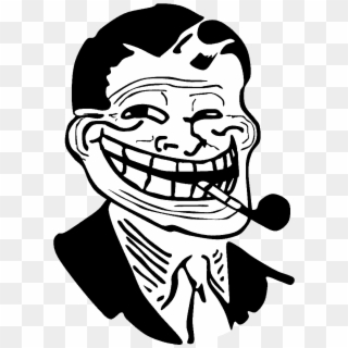 Memes Character Png - Troll Face Smoking Clipart