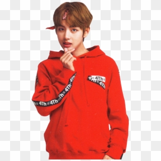 Taehyung Sticker - Bts V Wearing Red Clipart