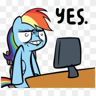 And I Am Not Ashamed - Rainbow Dash Yes Clipart
