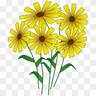 Yellow Flower Clipart Flowering Plant - Transparent Cartoon Flowers - Png Download