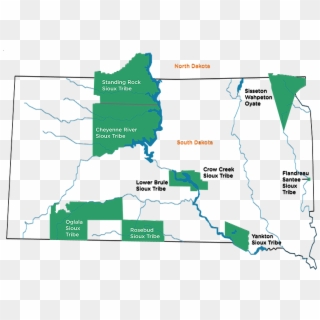 Nn Map Sd - Oyate Trail On A South Dakota Map Clipart