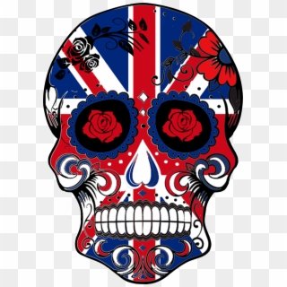 11 Best Sugar Skull Flags Of The World Images - Sugar Skull Union Jack Clipart