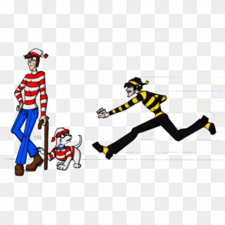 Where's Waldo Characters Png Clip Art Black And White - Odlaw Png Transparent Png